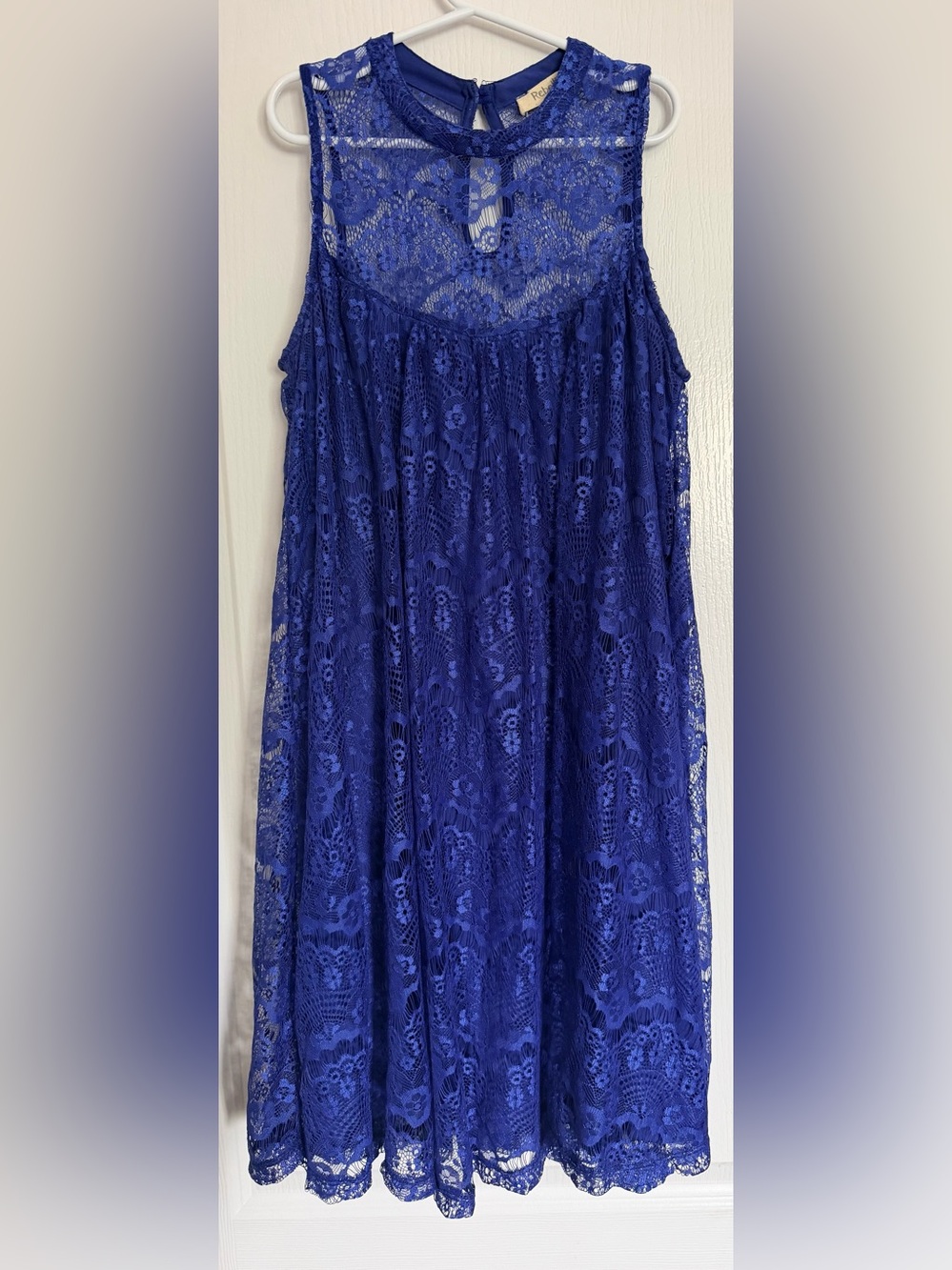 Rebellion Blue Floral Lace Top